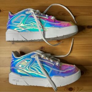 Puma Iridescent Blue and Pink Women's Sneakers 8.5